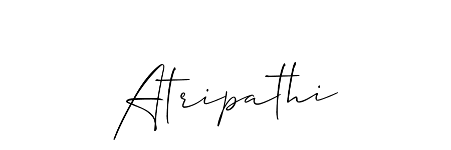 Create a beautiful signature design for name Atripathi. With this signature (Allison_Script) fonts, you can make a handwritten signature for free. Atripathi signature style 2 images and pictures png
