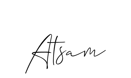 Check out images of Autograph of Atsam name. Actor Atsam Signature Style. Allison_Script is a professional sign style online. Atsam signature style 2 images and pictures png
