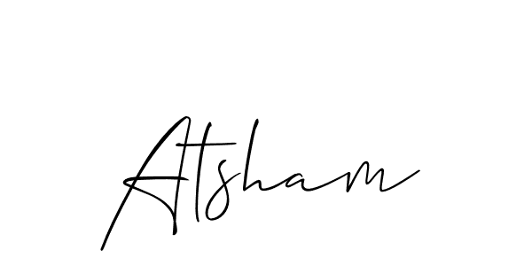 Check out images of Autograph of Atsham name. Actor Atsham Signature Style. Allison_Script is a professional sign style online. Atsham signature style 2 images and pictures png