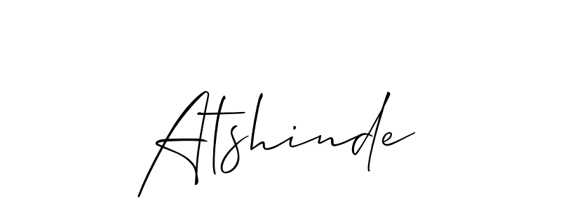 Make a beautiful signature design for name Atshinde. Use this online signature maker to create a handwritten signature for free. Atshinde signature style 2 images and pictures png