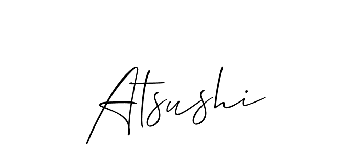 Similarly Allison_Script is the best handwritten signature design. Signature creator online .You can use it as an online autograph creator for name Atsushi. Atsushi signature style 2 images and pictures png