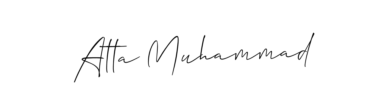 Best and Professional Signature Style for Atta Muhammad. Allison_Script Best Signature Style Collection. Atta Muhammad signature style 2 images and pictures png