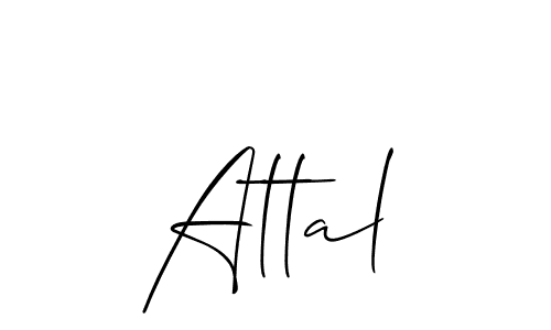 Best and Professional Signature Style for Attal. Allison_Script Best Signature Style Collection. Attal signature style 2 images and pictures png