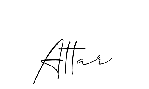 Similarly Allison_Script is the best handwritten signature design. Signature creator online .You can use it as an online autograph creator for name Attar. Attar signature style 2 images and pictures png