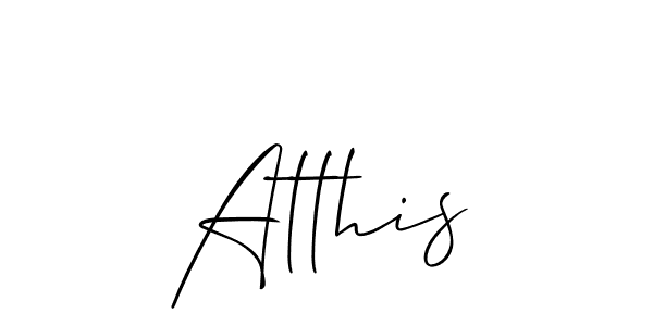 Make a beautiful signature design for name Atthis. Use this online signature maker to create a handwritten signature for free. Atthis signature style 2 images and pictures png