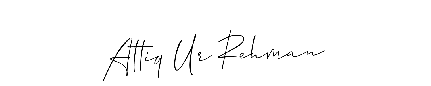 Create a beautiful signature design for name Attiq Ur Rehman. With this signature (Allison_Script) fonts, you can make a handwritten signature for free. Attiq Ur Rehman signature style 2 images and pictures png