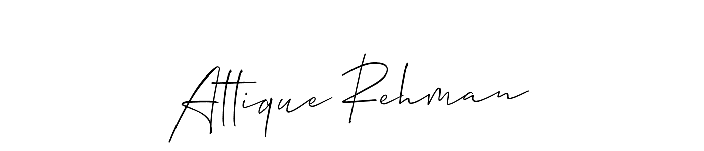 This is the best signature style for the Attique Rehman name. Also you like these signature font (Allison_Script). Mix name signature. Attique Rehman signature style 2 images and pictures png