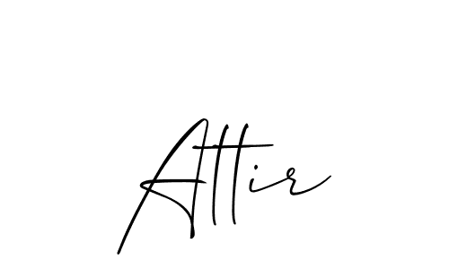 Allison_Script is a professional signature style that is perfect for those who want to add a touch of class to their signature. It is also a great choice for those who want to make their signature more unique. Get Attir name to fancy signature for free. Attir signature style 2 images and pictures png
