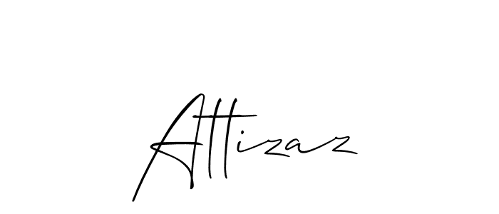 You should practise on your own different ways (Allison_Script) to write your name (Attizaz) in signature. don't let someone else do it for you. Attizaz signature style 2 images and pictures png