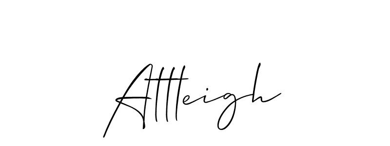 How to Draw Attleigh signature style? Allison_Script is a latest design signature styles for name Attleigh. Attleigh signature style 2 images and pictures png