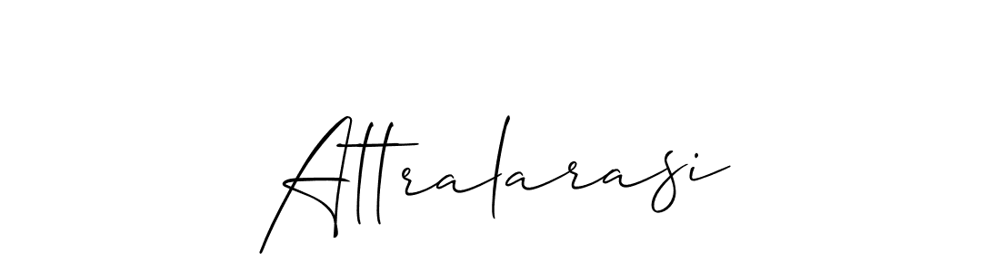 Once you've used our free online signature maker to create your best signature Allison_Script style, it's time to enjoy all of the benefits that Attralarasi name signing documents. Attralarasi signature style 2 images and pictures png