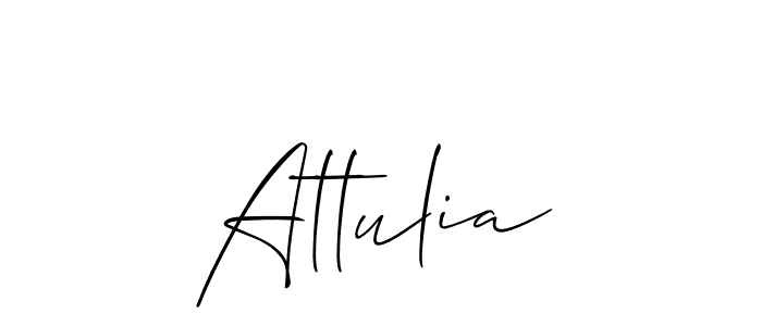 Once you've used our free online signature maker to create your best signature Allison_Script style, it's time to enjoy all of the benefits that Attulia name signing documents. Attulia signature style 2 images and pictures png