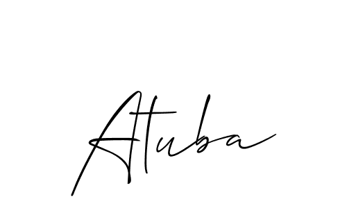 Once you've used our free online signature maker to create your best signature Allison_Script style, it's time to enjoy all of the benefits that Atuba name signing documents. Atuba signature style 2 images and pictures png