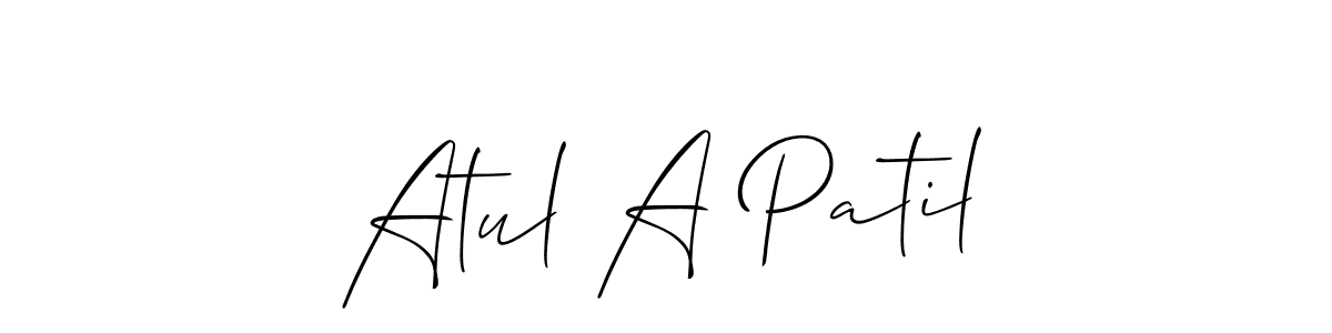 Best and Professional Signature Style for Atul A Patil. Allison_Script Best Signature Style Collection. Atul A Patil signature style 2 images and pictures png