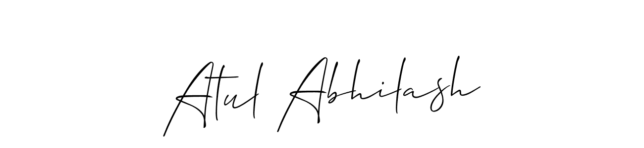 if you are searching for the best signature style for your name Atul Abhilash. so please give up your signature search. here we have designed multiple signature styles  using Allison_Script. Atul Abhilash signature style 2 images and pictures png