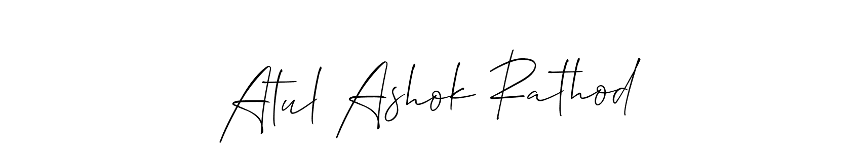 Make a short Atul Ashok Rathod signature style. Manage your documents anywhere anytime using Allison_Script. Create and add eSignatures, submit forms, share and send files easily. Atul Ashok Rathod signature style 2 images and pictures png