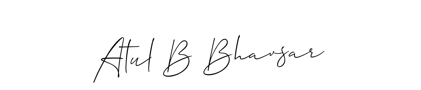 Make a short Atul B Bhavsar signature style. Manage your documents anywhere anytime using Allison_Script. Create and add eSignatures, submit forms, share and send files easily. Atul B Bhavsar signature style 2 images and pictures png