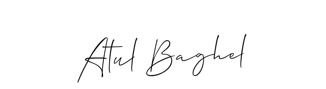 Design your own signature with our free online signature maker. With this signature software, you can create a handwritten (Allison_Script) signature for name Atul Baghel. Atul Baghel signature style 2 images and pictures png