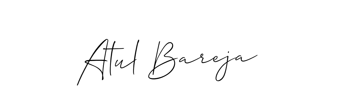 The best way (Allison_Script) to make a short signature is to pick only two or three words in your name. The name Atul Bareja include a total of six letters. For converting this name. Atul Bareja signature style 2 images and pictures png