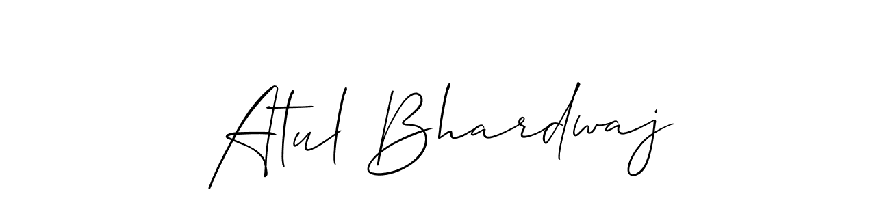 Design your own signature with our free online signature maker. With this signature software, you can create a handwritten (Allison_Script) signature for name Atul Bhardwaj. Atul Bhardwaj signature style 2 images and pictures png