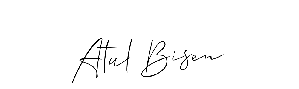 This is the best signature style for the Atul Bisen name. Also you like these signature font (Allison_Script). Mix name signature. Atul Bisen signature style 2 images and pictures png