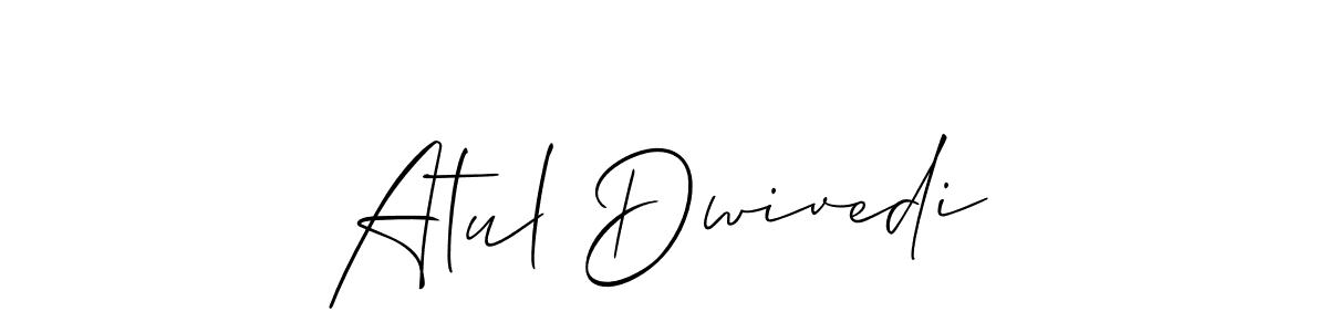 This is the best signature style for the Atul Dwivedi name. Also you like these signature font (Allison_Script). Mix name signature. Atul Dwivedi signature style 2 images and pictures png