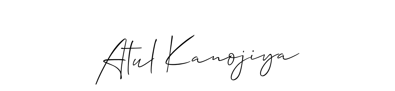 This is the best signature style for the Atul Kanojiya name. Also you like these signature font (Allison_Script). Mix name signature. Atul Kanojiya signature style 2 images and pictures png
