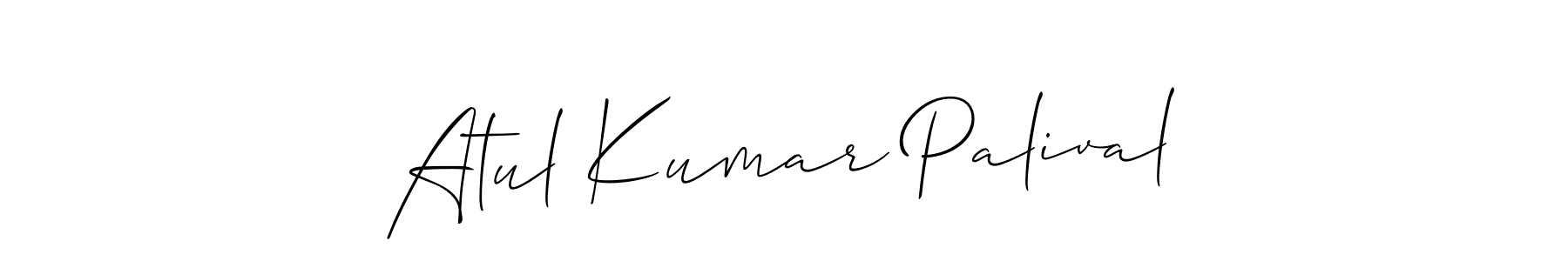 Create a beautiful signature design for name Atul Kumar Palival. With this signature (Allison_Script) fonts, you can make a handwritten signature for free. Atul Kumar Palival signature style 2 images and pictures png