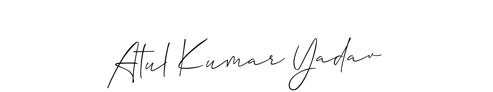 How to make Atul Kumar Yadav signature? Allison_Script is a professional autograph style. Create handwritten signature for Atul Kumar Yadav name. Atul Kumar Yadav signature style 2 images and pictures png