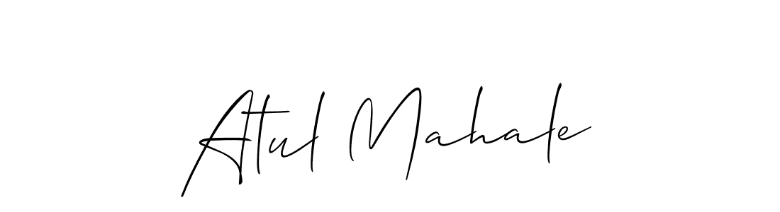 Make a short Atul Mahale signature style. Manage your documents anywhere anytime using Allison_Script. Create and add eSignatures, submit forms, share and send files easily. Atul Mahale signature style 2 images and pictures png