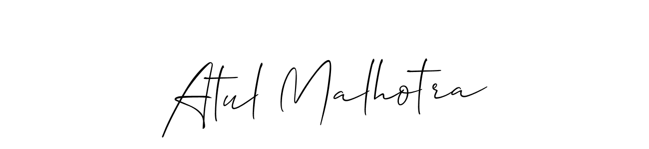 This is the best signature style for the Atul Malhotra name. Also you like these signature font (Allison_Script). Mix name signature. Atul Malhotra signature style 2 images and pictures png