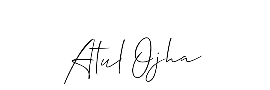 Make a beautiful signature design for name Atul Ojha. Use this online signature maker to create a handwritten signature for free. Atul Ojha signature style 2 images and pictures png