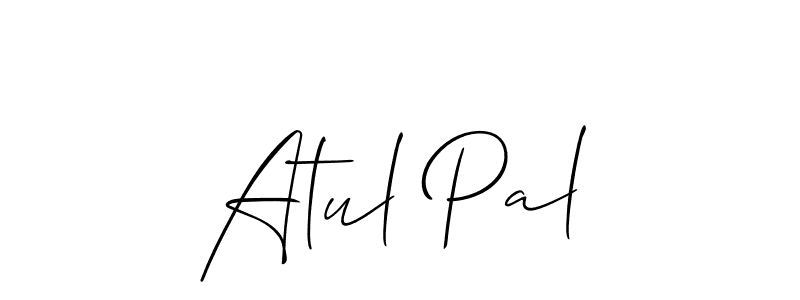 How to make Atul Pal signature? Allison_Script is a professional autograph style. Create handwritten signature for Atul Pal name. Atul Pal signature style 2 images and pictures png