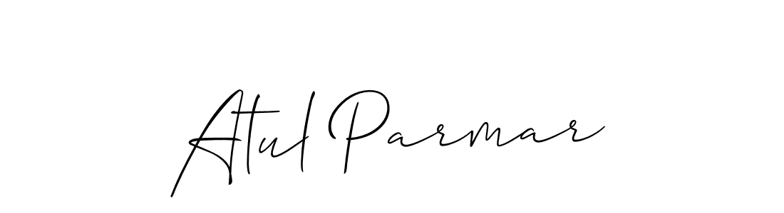 Make a short Atul Parmar signature style. Manage your documents anywhere anytime using Allison_Script. Create and add eSignatures, submit forms, share and send files easily. Atul Parmar signature style 2 images and pictures png