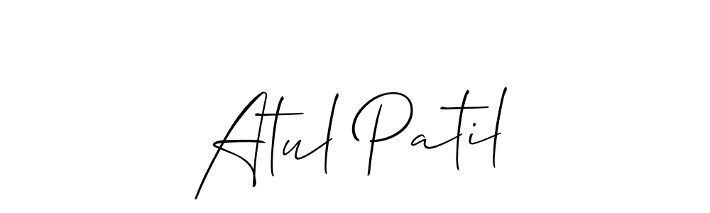 This is the best signature style for the Atul Patil name. Also you like these signature font (Allison_Script). Mix name signature. Atul Patil signature style 2 images and pictures png