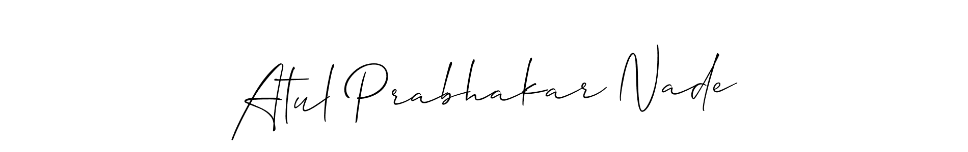 Make a beautiful signature design for name Atul Prabhakar Nade. Use this online signature maker to create a handwritten signature for free. Atul Prabhakar Nade signature style 2 images and pictures png
