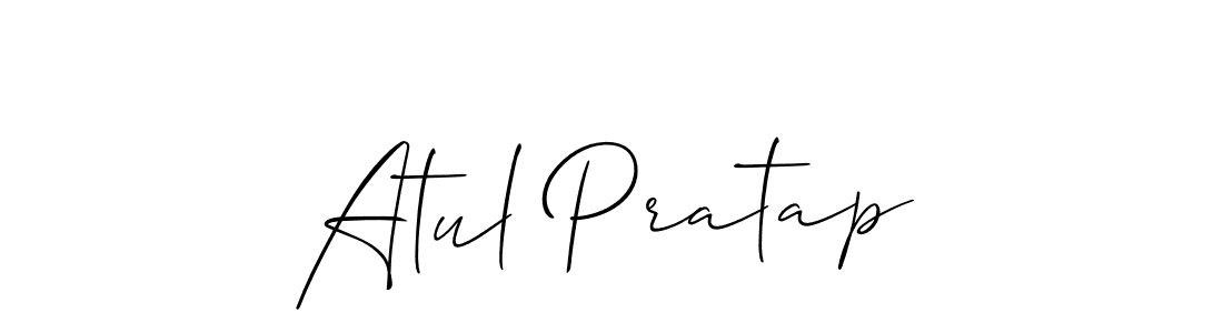 Allison_Script is a professional signature style that is perfect for those who want to add a touch of class to their signature. It is also a great choice for those who want to make their signature more unique. Get Atul Pratap name to fancy signature for free. Atul Pratap signature style 2 images and pictures png