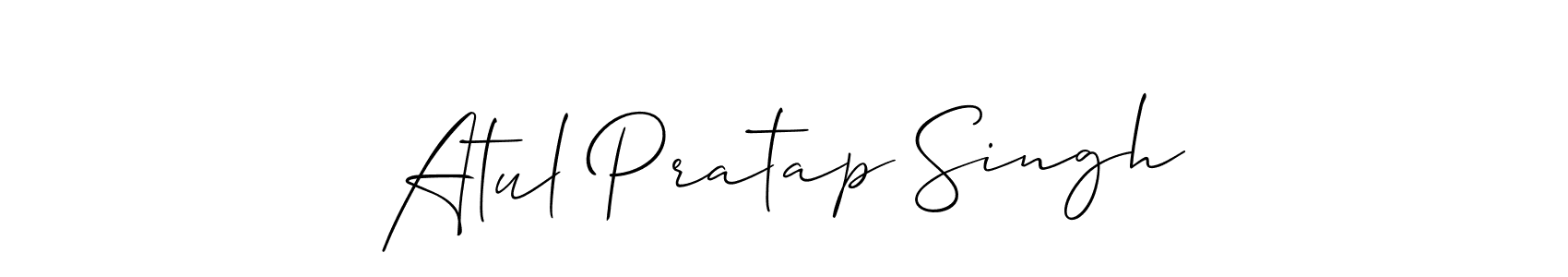 Atul Pratap Singh stylish signature style. Best Handwritten Sign (Allison_Script) for my name. Handwritten Signature Collection Ideas for my name Atul Pratap Singh. Atul Pratap Singh signature style 2 images and pictures png