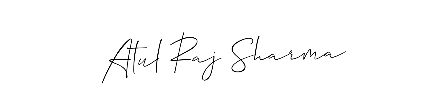 Check out images of Autograph of Atul Raj Sharma name. Actor Atul Raj Sharma Signature Style. Allison_Script is a professional sign style online. Atul Raj Sharma signature style 2 images and pictures png
