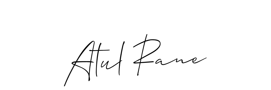 How to make Atul Rane signature? Allison_Script is a professional autograph style. Create handwritten signature for Atul Rane name. Atul Rane signature style 2 images and pictures png