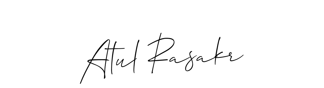 Design your own signature with our free online signature maker. With this signature software, you can create a handwritten (Allison_Script) signature for name Atul Rasakr. Atul Rasakr signature style 2 images and pictures png