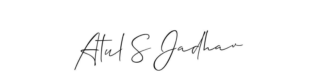 Best and Professional Signature Style for Atul S Jadhav. Allison_Script Best Signature Style Collection. Atul S Jadhav signature style 2 images and pictures png