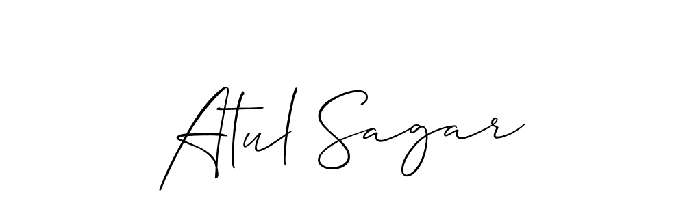 Best and Professional Signature Style for Atul Sagar. Allison_Script Best Signature Style Collection. Atul Sagar signature style 2 images and pictures png
