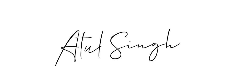 How to make Atul Singh signature? Allison_Script is a professional autograph style. Create handwritten signature for Atul Singh name. Atul Singh signature style 2 images and pictures png