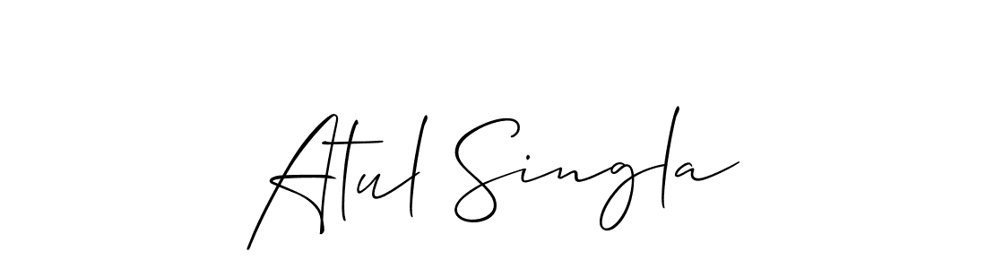 Best and Professional Signature Style for Atul Singla. Allison_Script Best Signature Style Collection. Atul Singla signature style 2 images and pictures png