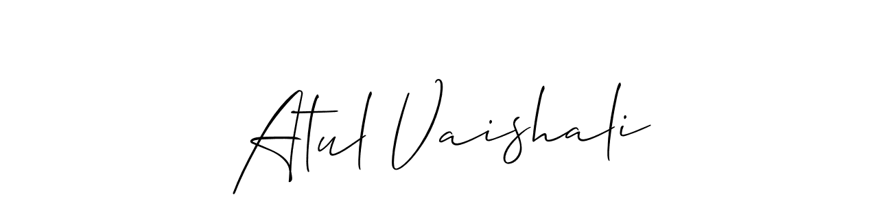 This is the best signature style for the Atul Vaishali name. Also you like these signature font (Allison_Script). Mix name signature. Atul Vaishali signature style 2 images and pictures png