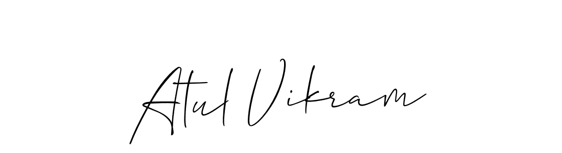 Best and Professional Signature Style for Atul Vikram. Allison_Script Best Signature Style Collection. Atul Vikram signature style 2 images and pictures png
