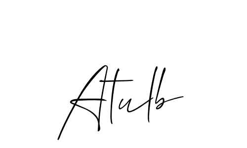 Similarly Allison_Script is the best handwritten signature design. Signature creator online .You can use it as an online autograph creator for name Atulb. Atulb signature style 2 images and pictures png