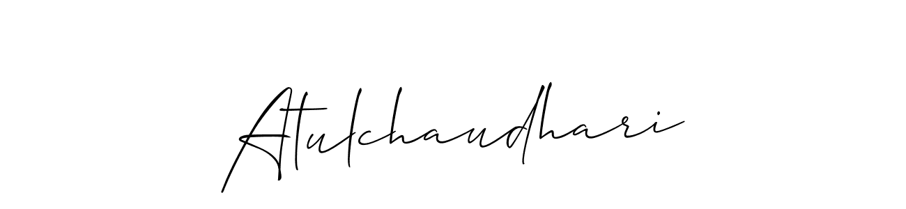 How to Draw Atulchaudhari signature style? Allison_Script is a latest design signature styles for name Atulchaudhari. Atulchaudhari signature style 2 images and pictures png