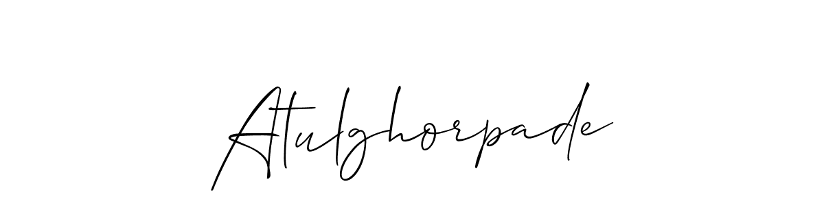 Also we have Atulghorpade name is the best signature style. Create professional handwritten signature collection using Allison_Script autograph style. Atulghorpade signature style 2 images and pictures png